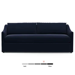Landry 84.5" Velvet Sofa Bed - Hale Ink