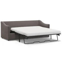 Landry 84.5" Velvet Sofa Bed - Hale Warm Gray