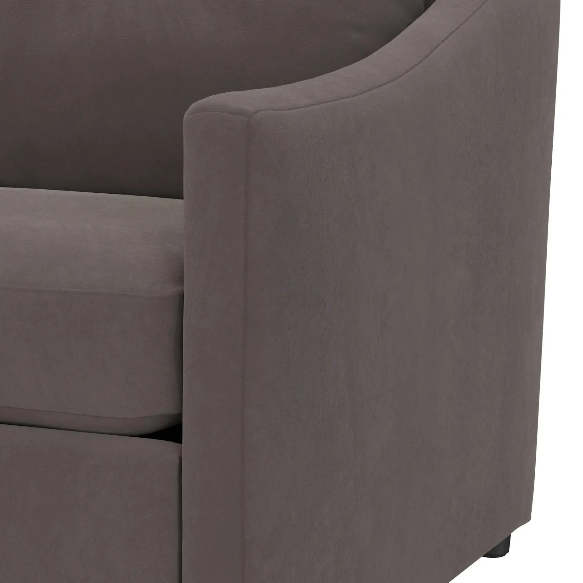 Landry 84.5" Velvet Sofa Bed - Hale Warm Gray