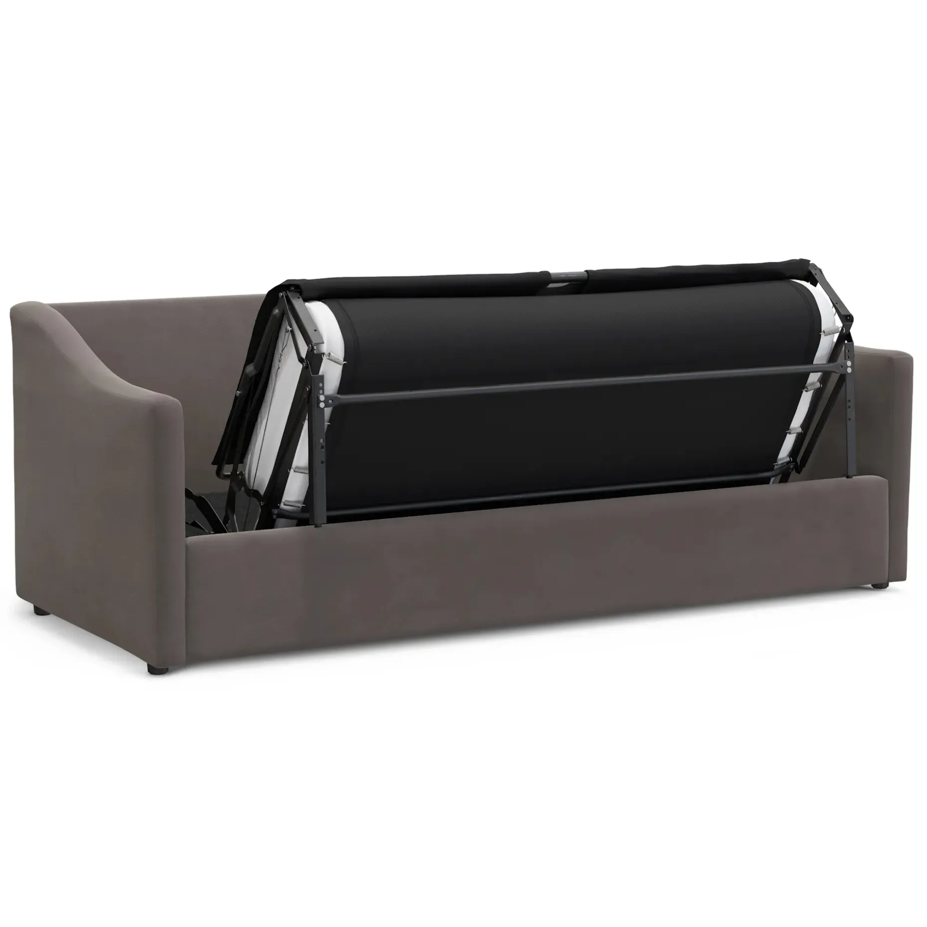 Landry 84.5" Velvet Sofa Bed - Hale Warm Gray