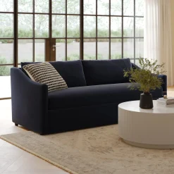 Landry 84.5" Velvet Sofa - Hale Ink
