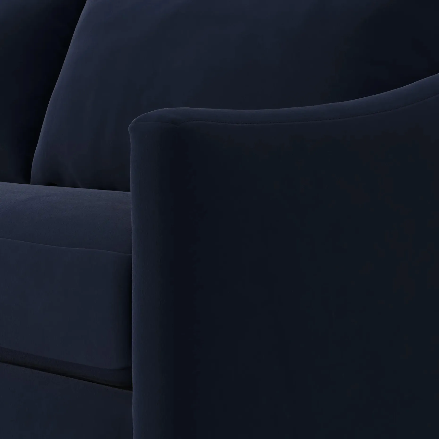 Landry 84.5" Velvet Sofa - Hale Ink