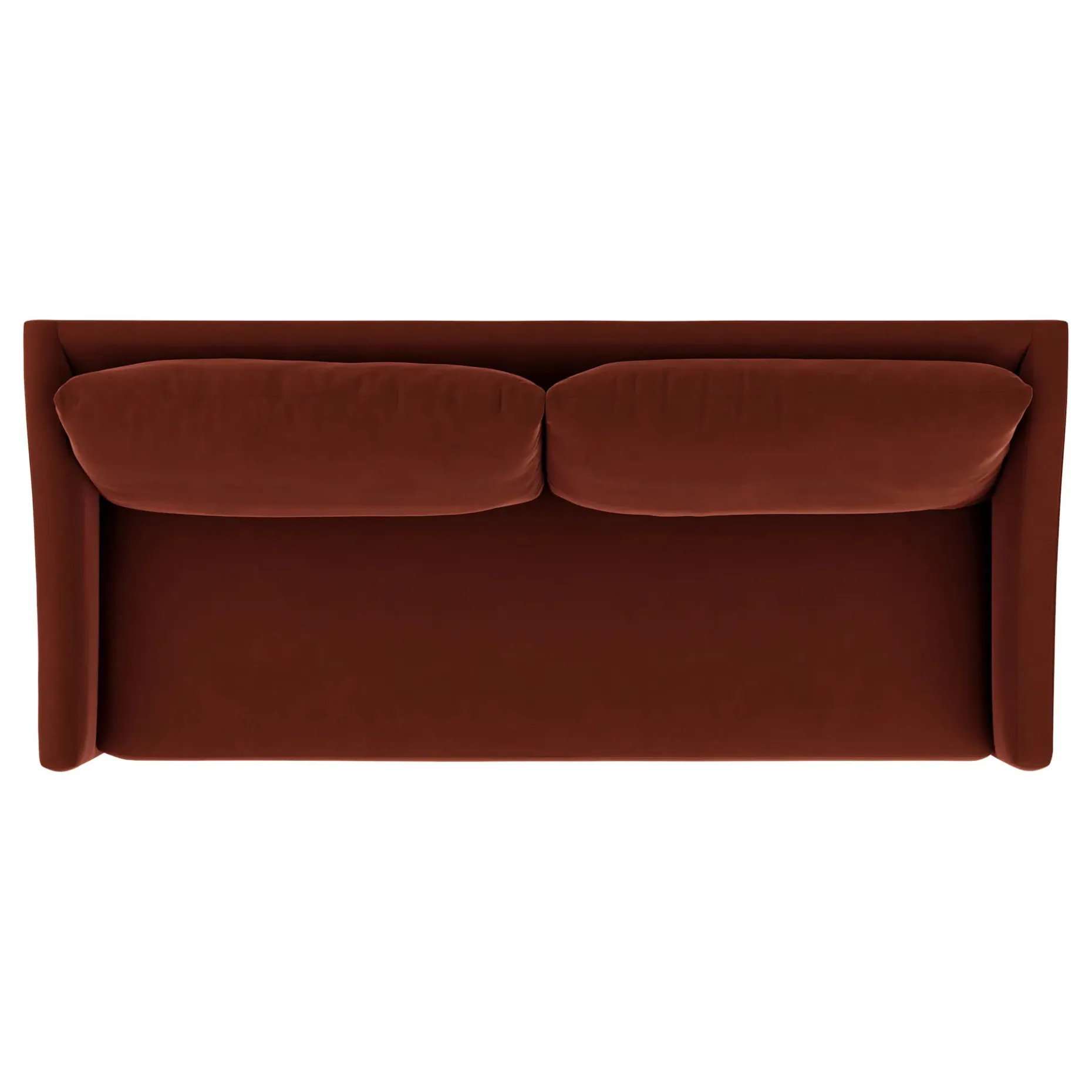 Landry 84.5" Velvet Sofa - Hale Rust