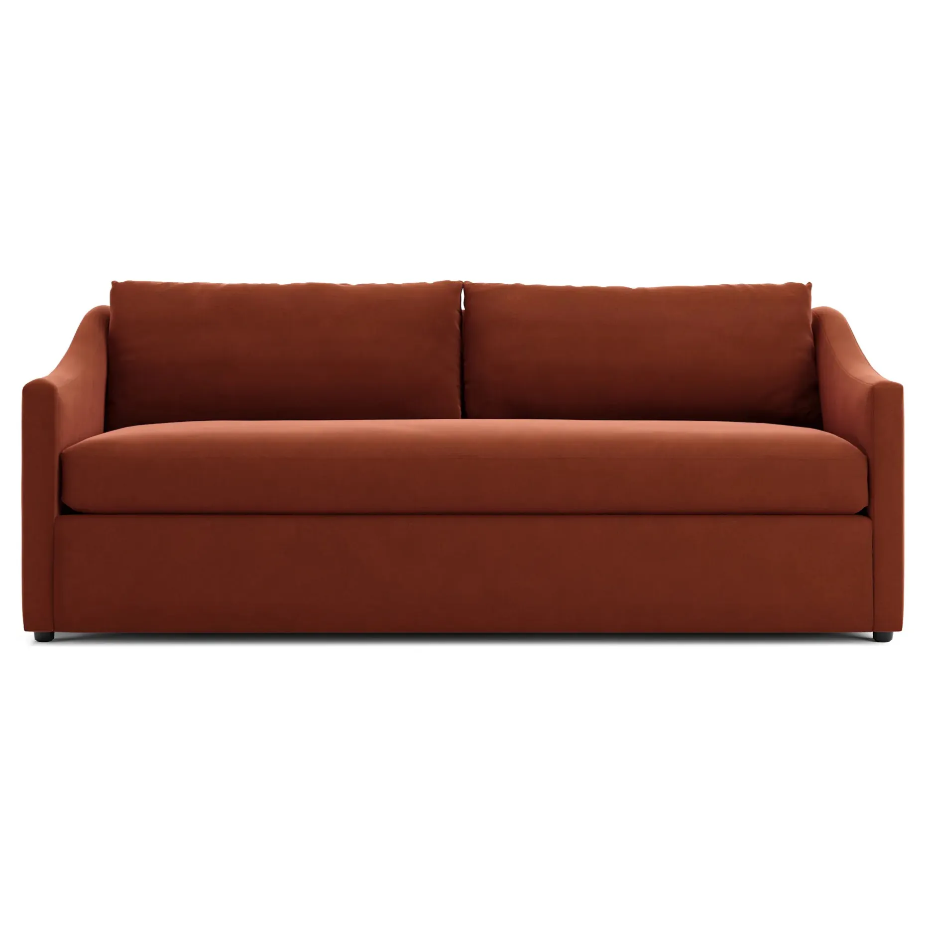 Landry 84.5" Velvet Sofa - Hale Rust