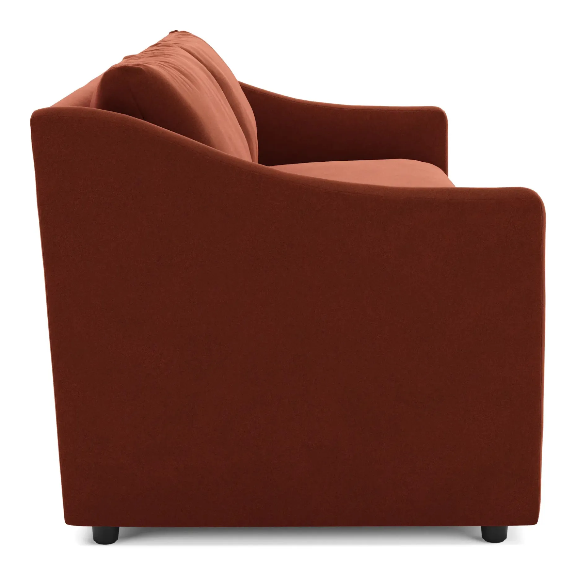 Landry 84.5" Velvet Sofa - Hale Rust