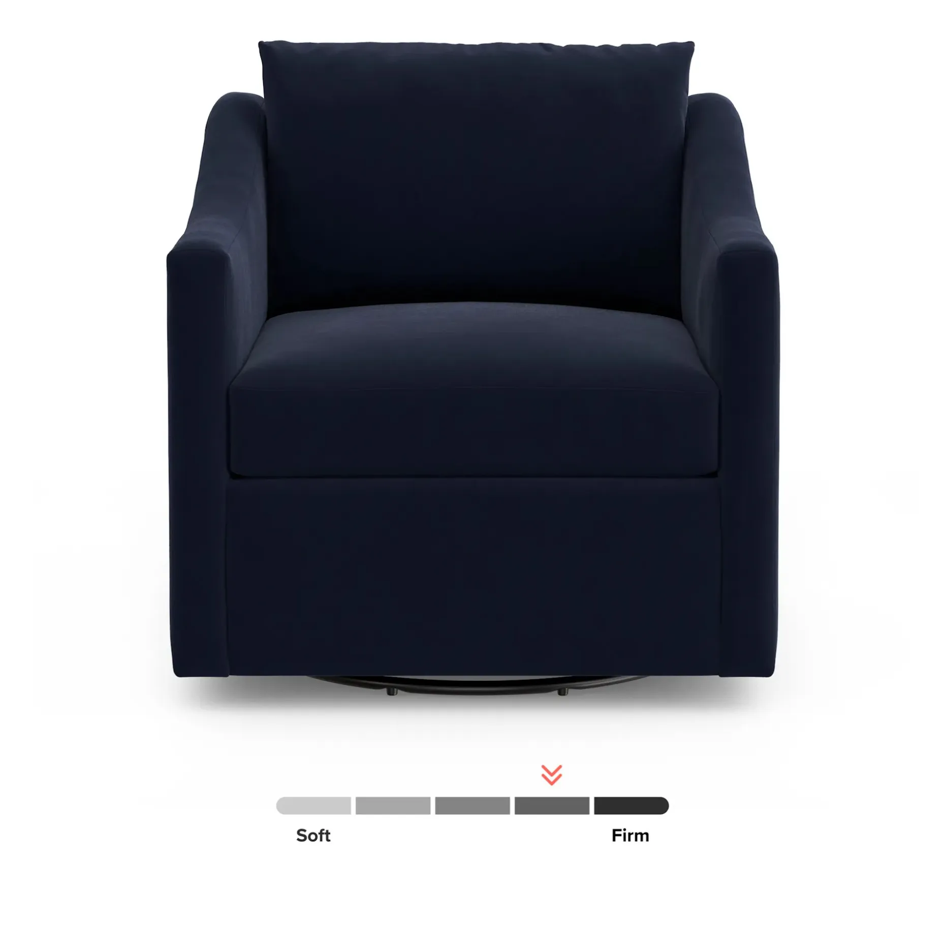 Landry 32.25" Velvet Swivel Lounge Chair - Hale Ink