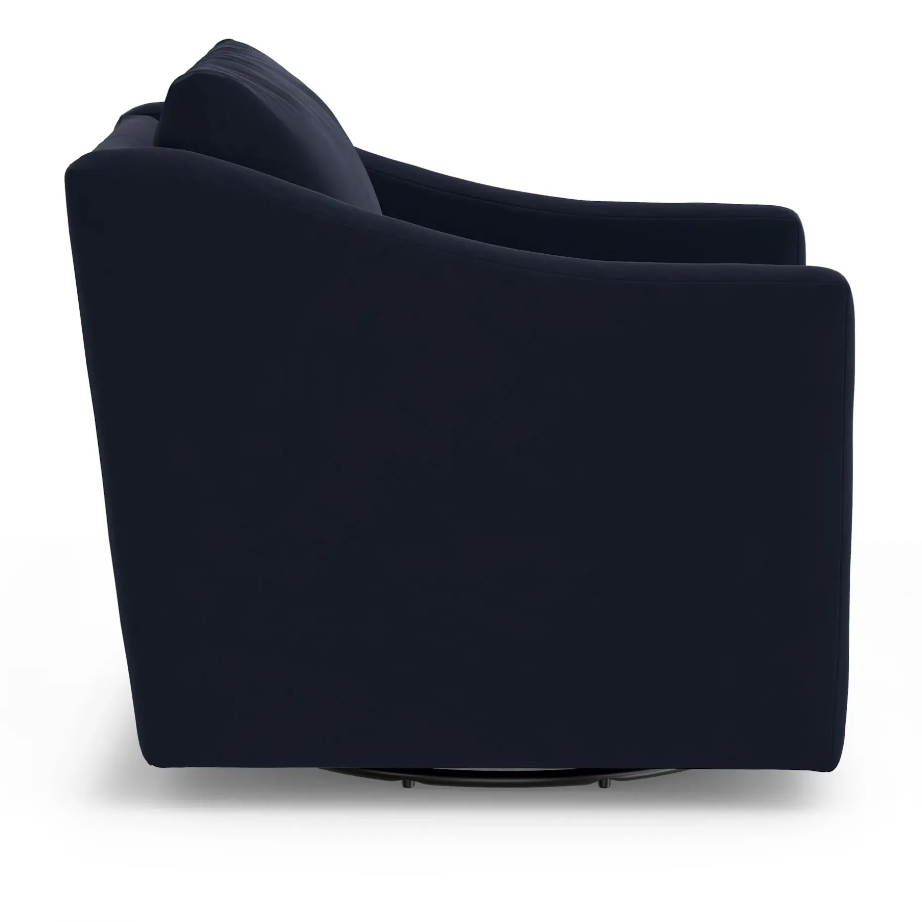 Landry 32.25" Velvet Swivel Lounge Chair - Hale Ink