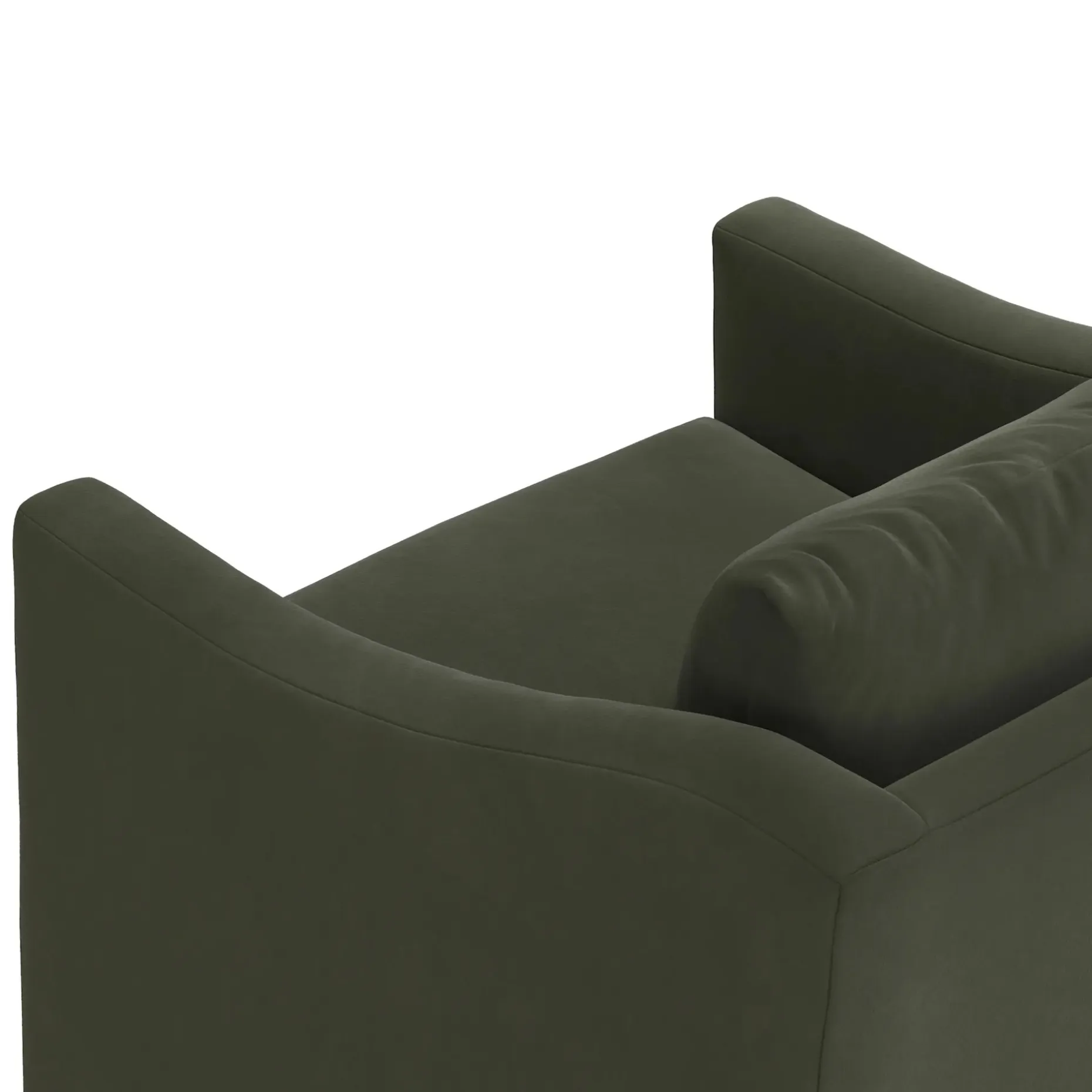 Landry 32.25" Velvet Swivel Lounge Chair - Hale Fir Green