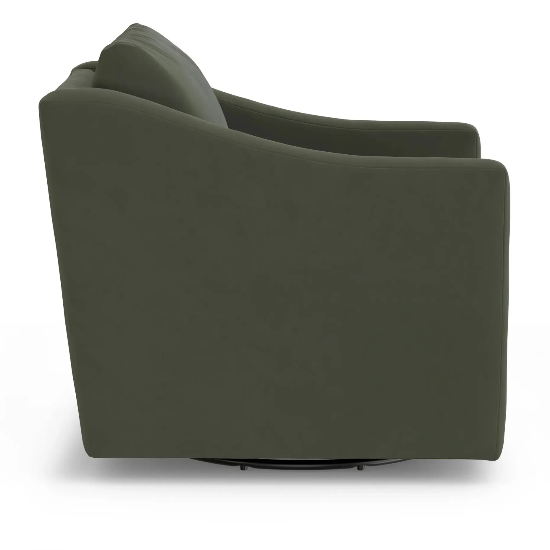 Landry 32.25" Velvet Swivel Lounge Chair - Hale Fir Green