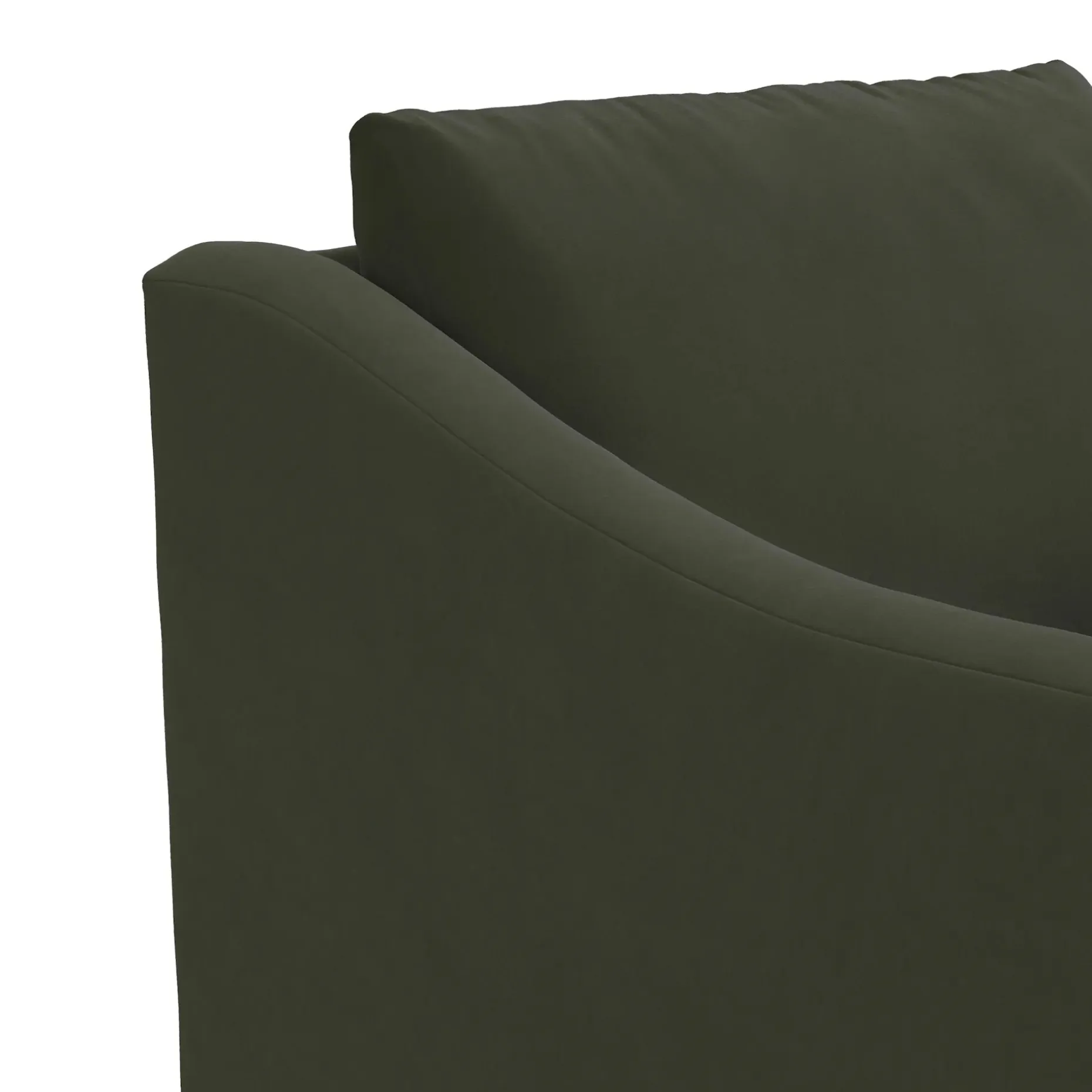 Landry 32.25" Velvet Swivel Lounge Chair - Hale Fir Green