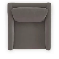 Landry 32.25" Velvet Swivel Lounge Chair - Hale Warm Gray