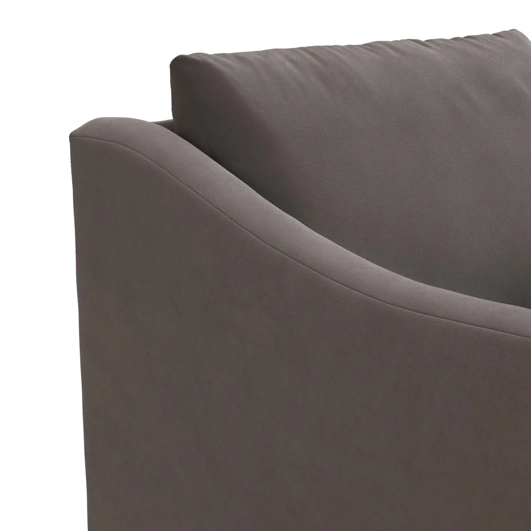 Landry 32.25" Velvet Swivel Lounge Chair - Hale Warm Gray
