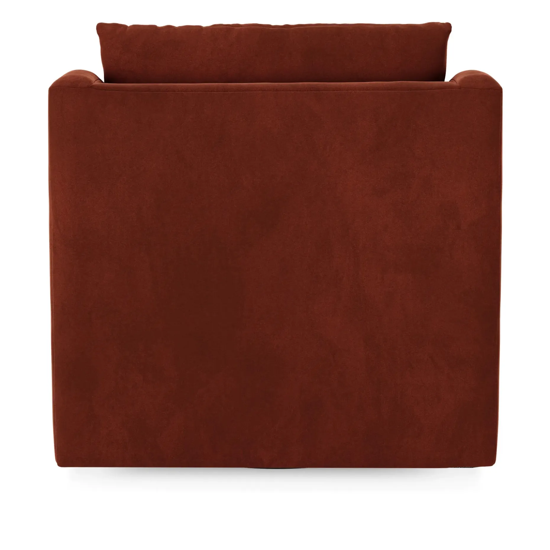 Landry 32.25" Velvet Swivel Lounge Chair - Hale Rust