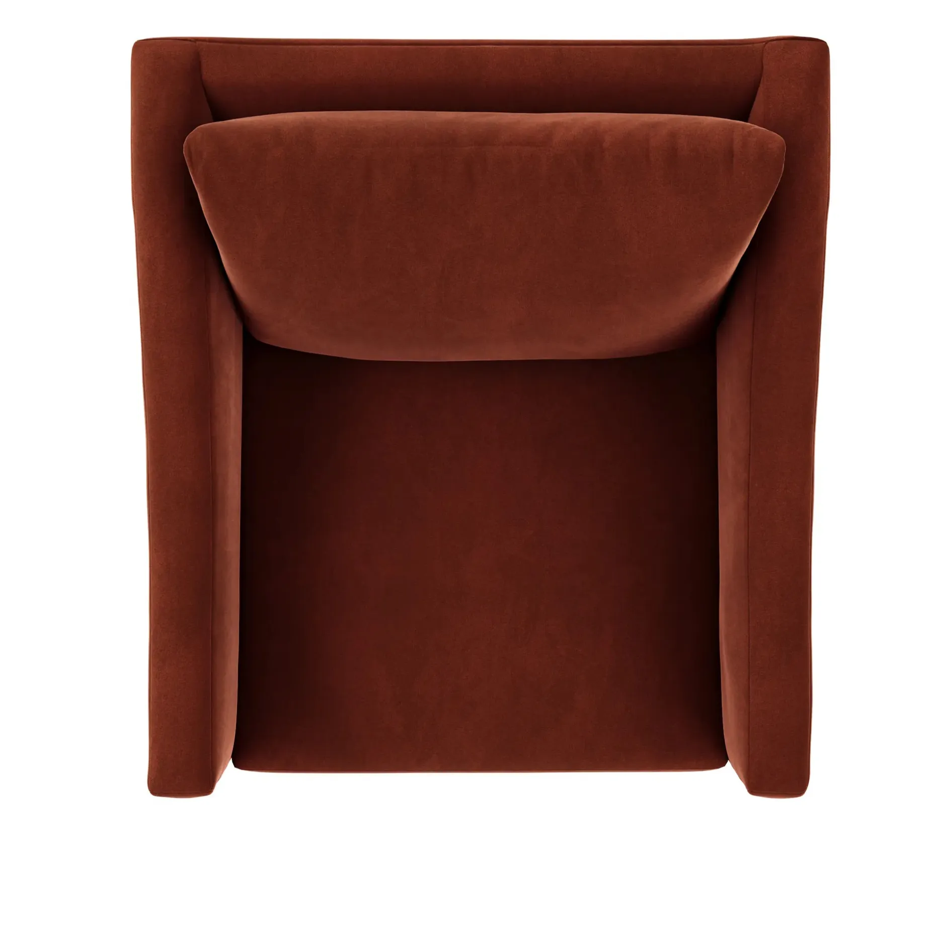 Landry 32.25" Velvet Swivel Lounge Chair - Hale Rust