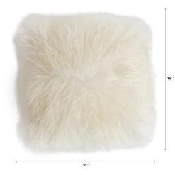 Lanna Sheepskin Pillow - Ivory