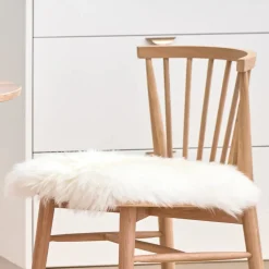 Lanna Sheepskin Seat Pad Set - Ivory