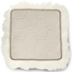 Lanna Sheepskin Seat Pad Set - Ivory