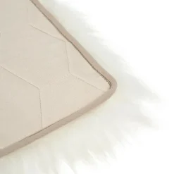 Lanna Sheepskin Seat Pad Set - Ivory