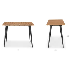 Latta Outdoor Bar Table - Slate Gray
