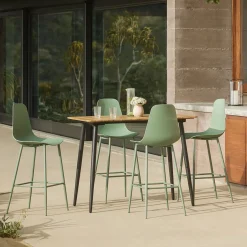Latta Outdoor Bar Table - Slate Gray