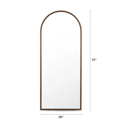 Laud Floor Mirror - Walnut