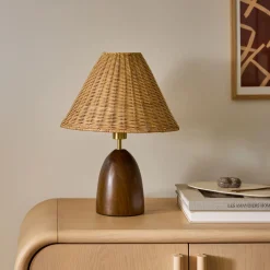Layne Table Lamp - Rattan