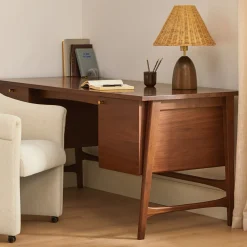 Layne Table Lamp - Rattan