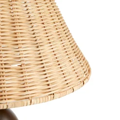 Layne Table Lamp - Rattan