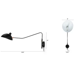 Leap Sconce - Black