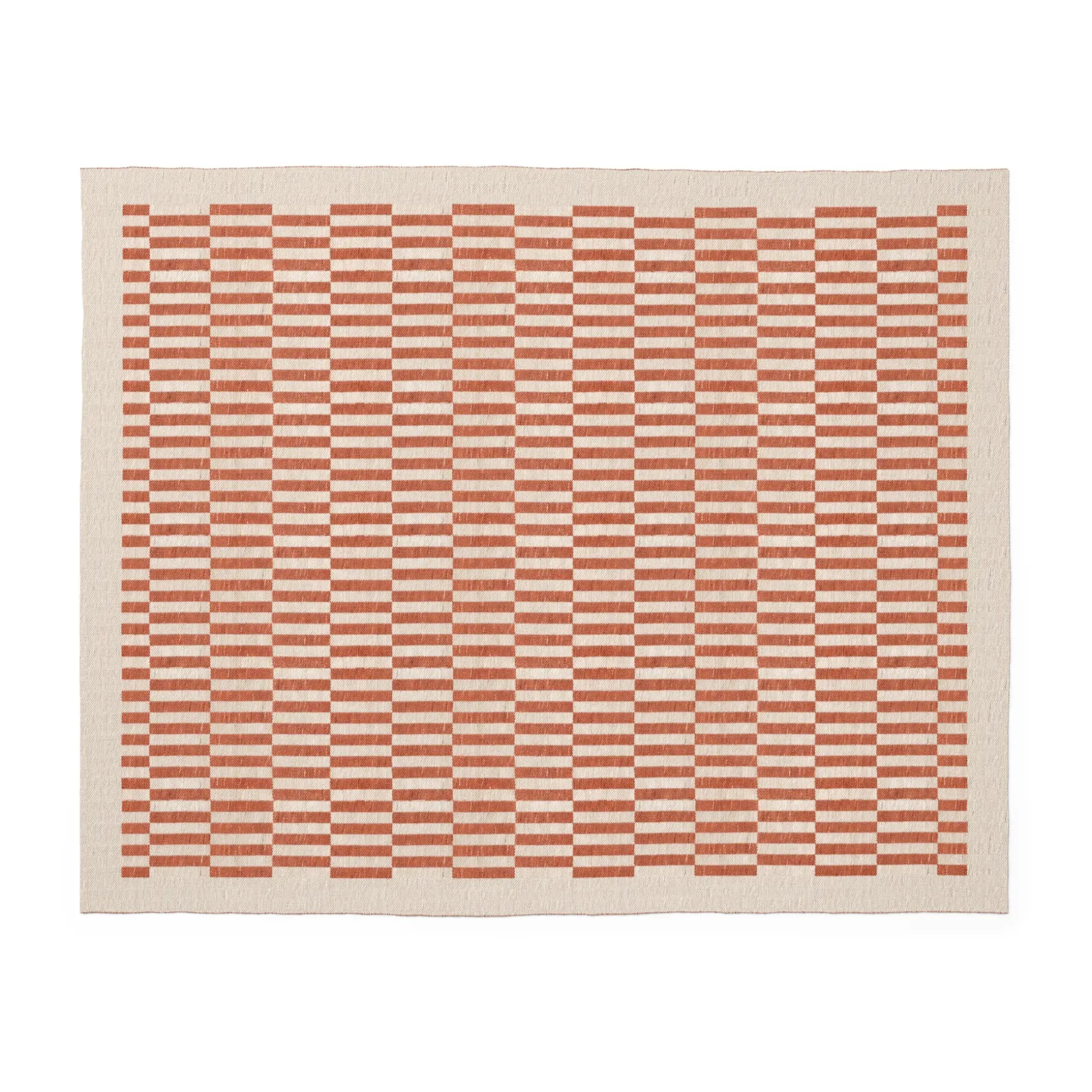 Lecano 8 x 10 Indoor/Outdoor Rug - Checkered Rust