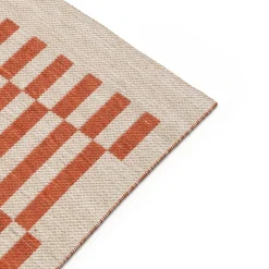 Lecano 8 x 10 Indoor/Outdoor Rug - Checkered Rust