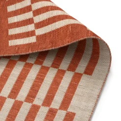 Lecano 8 x 10 Indoor/Outdoor Rug - Checkered Rust