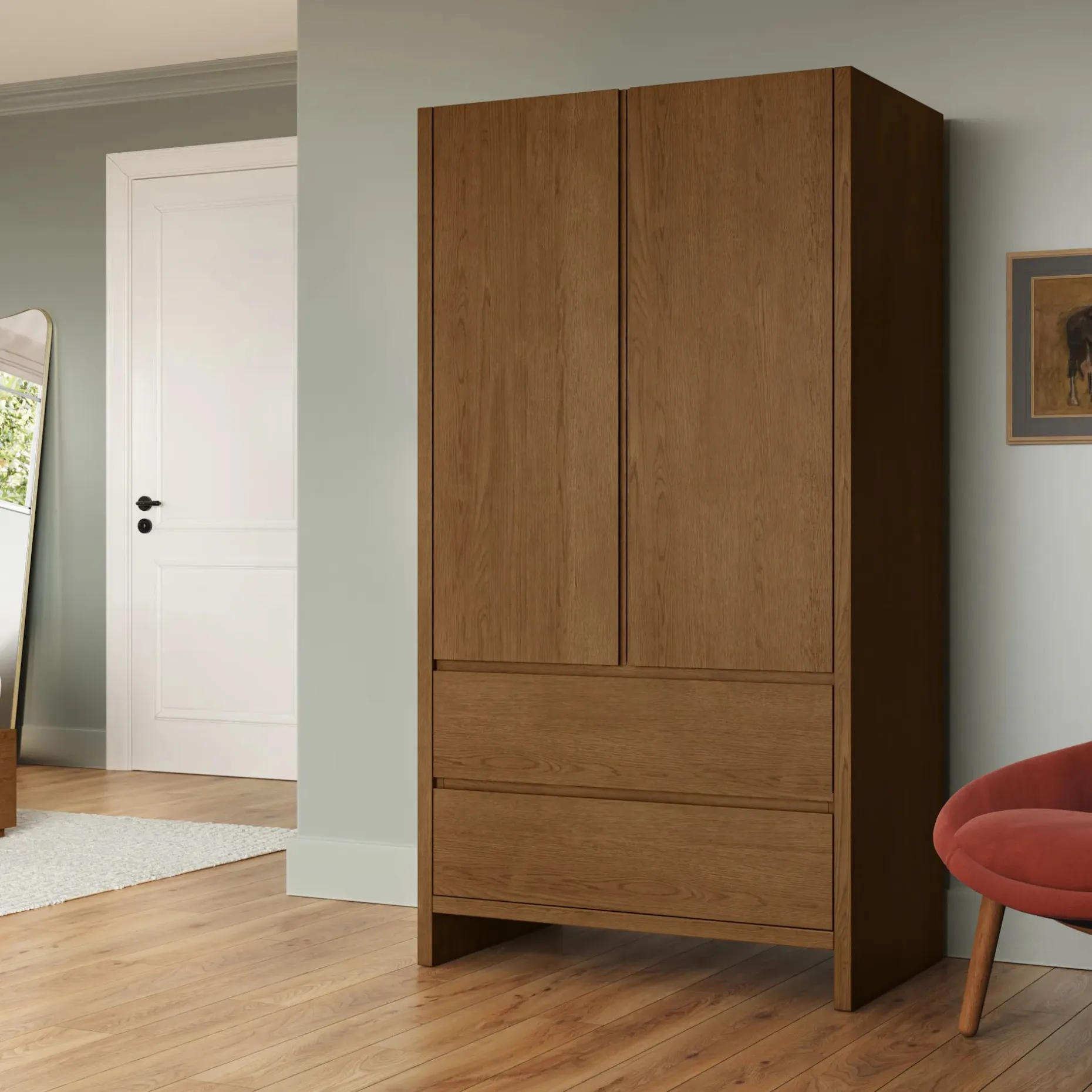 Leif Armoire - Smoked Oak