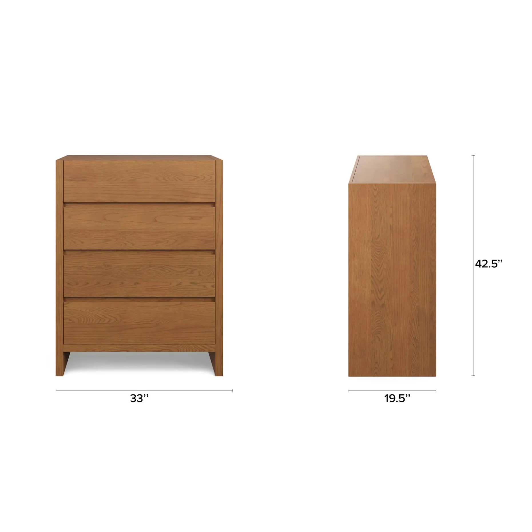 Leif 4-Drawer Chest - Smoked Oak
