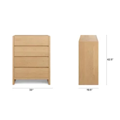 Leif 4-Drawer Chest - White Oak