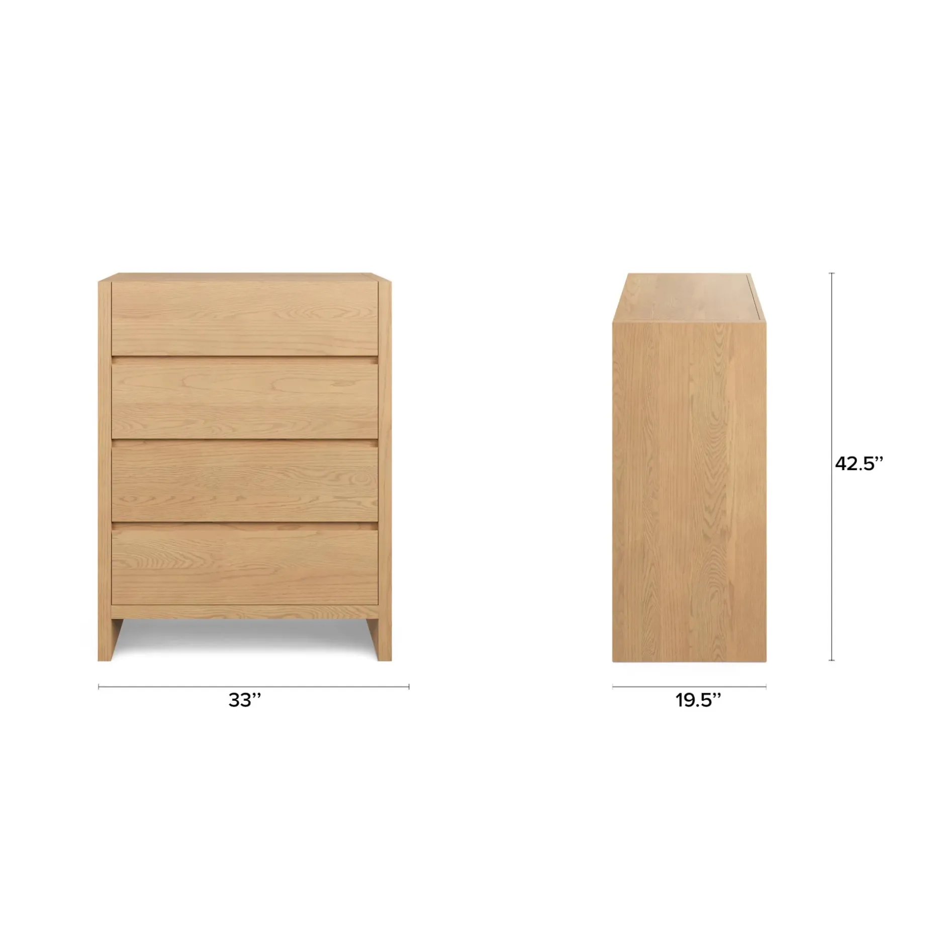 Leif 4-Drawer Chest - White Oak