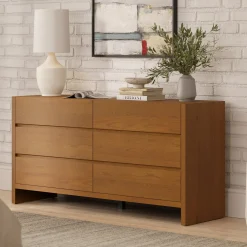 Leif 6-Drawer Double Dresser - Smoked Oak