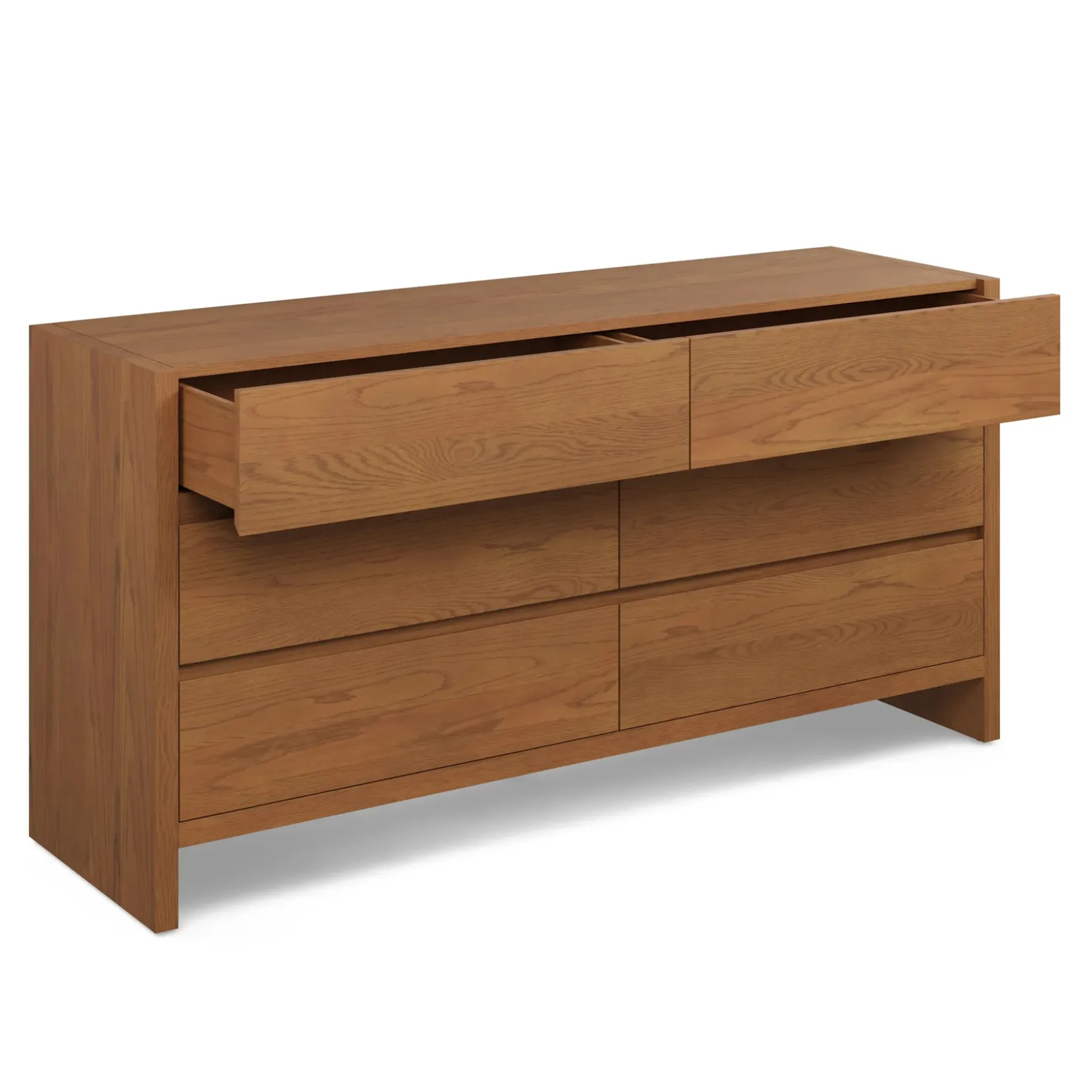Leif 6-Drawer Double Dresser - Smoked Oak