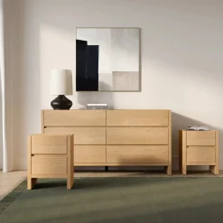 Leif 6-Drawer Double Dresser - Smoked Oak