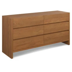 Leif 6-Drawer Double Dresser - Smoked Oak