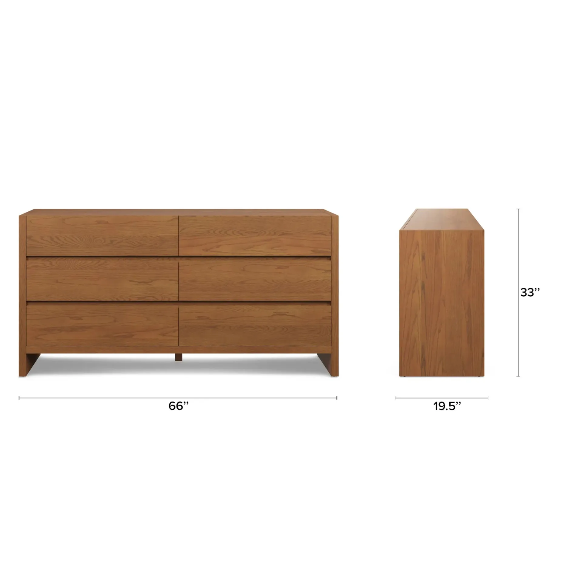Leif 6-Drawer Double Dresser - Smoked Oak