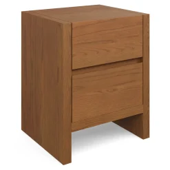 Leif 2-Drawer Nightstand - Smoked Oak