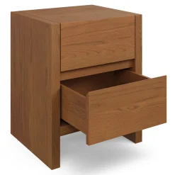 Leif 2-Drawer Nightstand - Smoked Oak