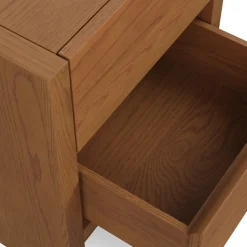 Leif 2-Drawer Nightstand - Smoked Oak