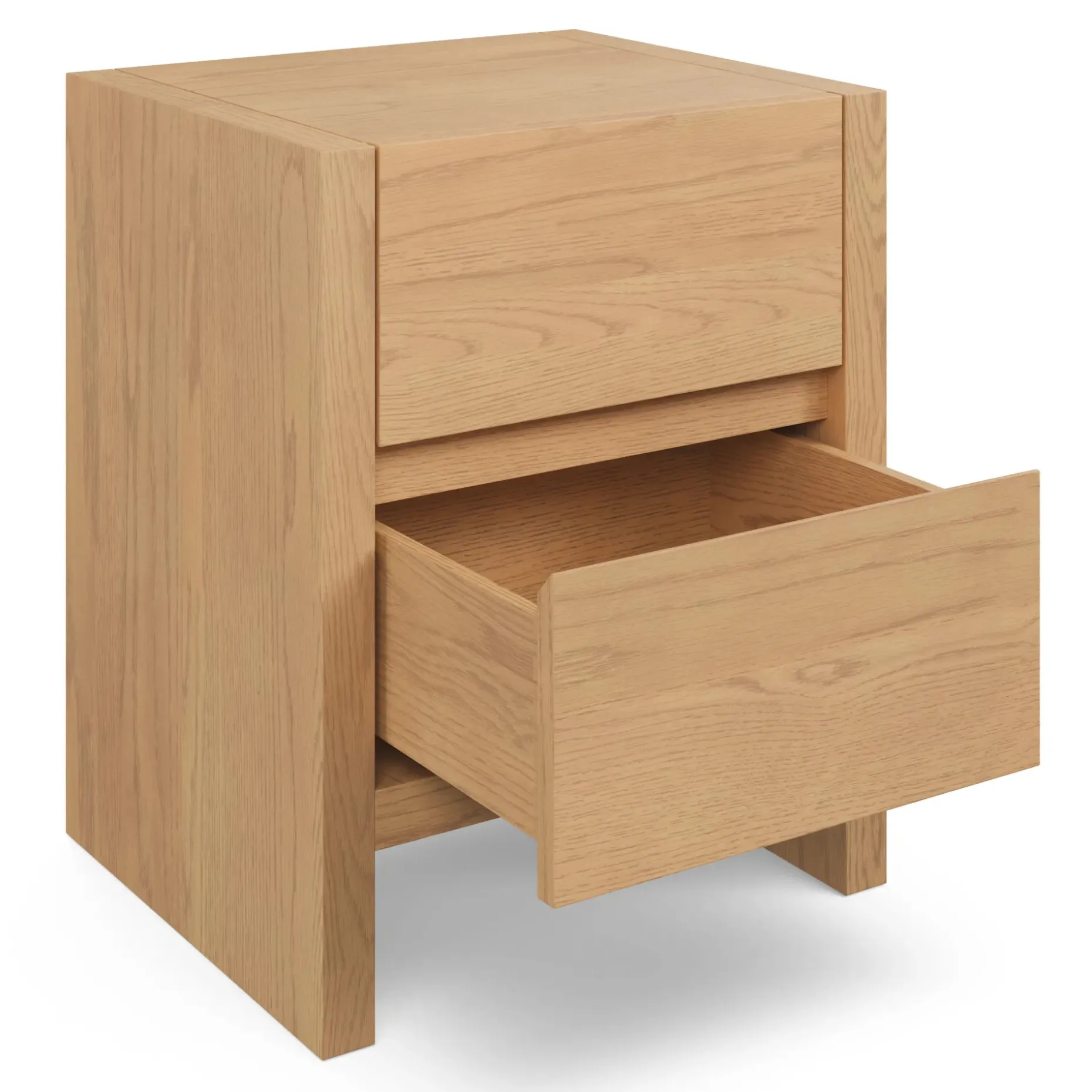 Leif 2-Drawer Nightstand - White Oak