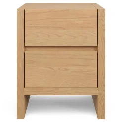 Leif 2-Drawer Nightstand - White Oak