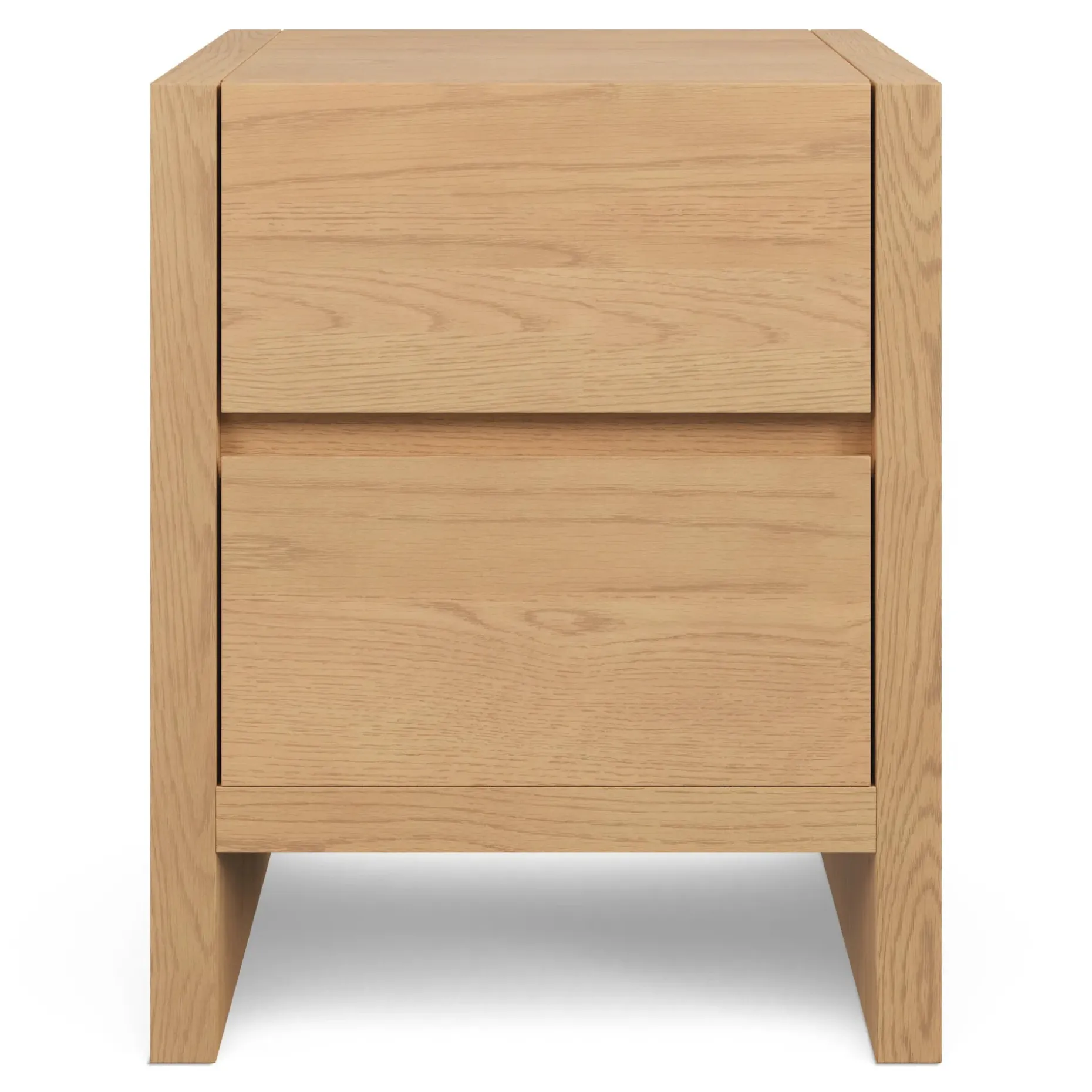 Leif 2-Drawer Nightstand - White Oak
