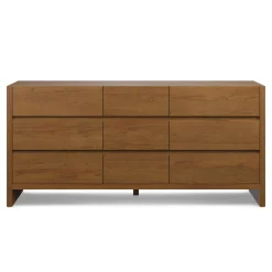 Leif 9-Drawer Triple Dresser - Smoked Oak