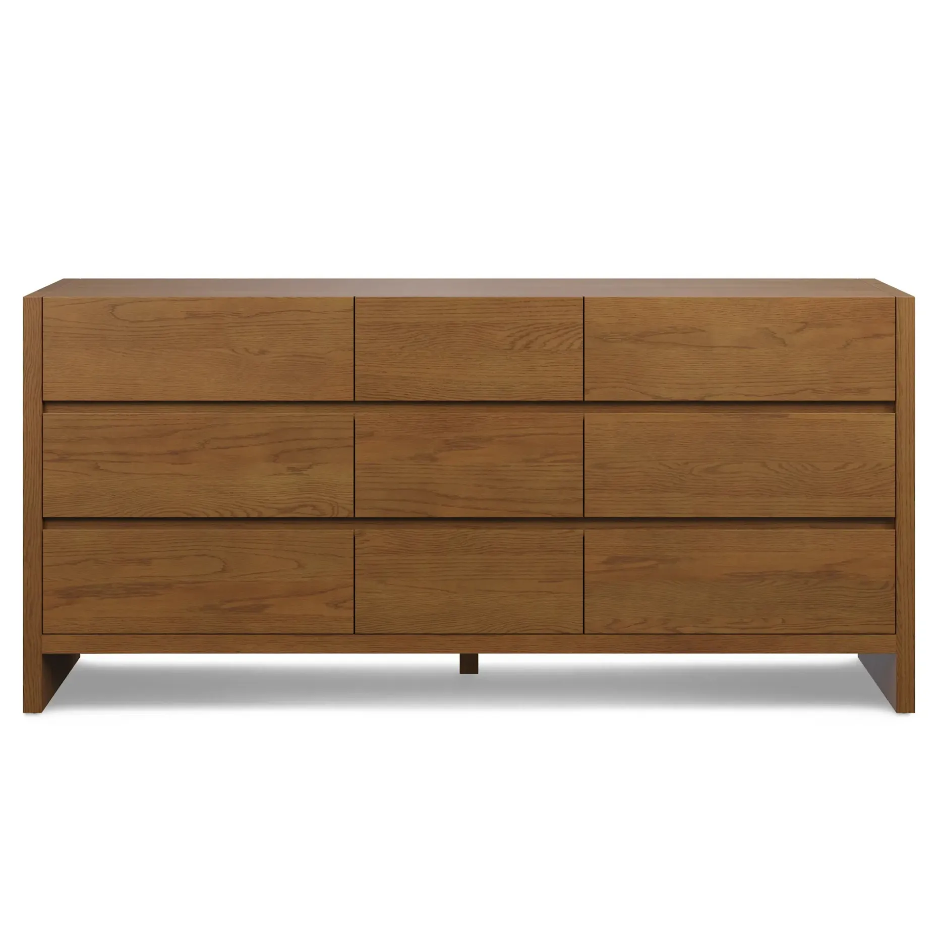 Leif 9-Drawer Triple Dresser - Smoked Oak