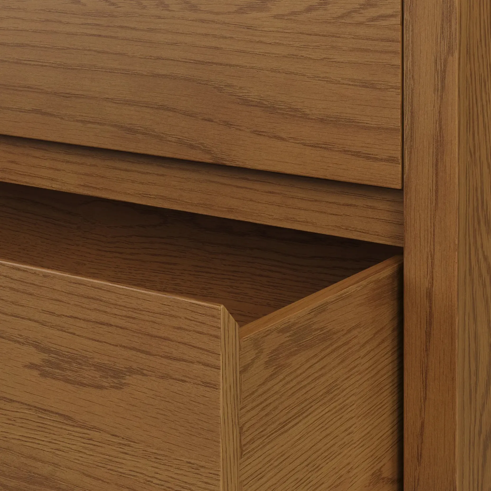 Leif 9-Drawer Triple Dresser - Smoked Oak